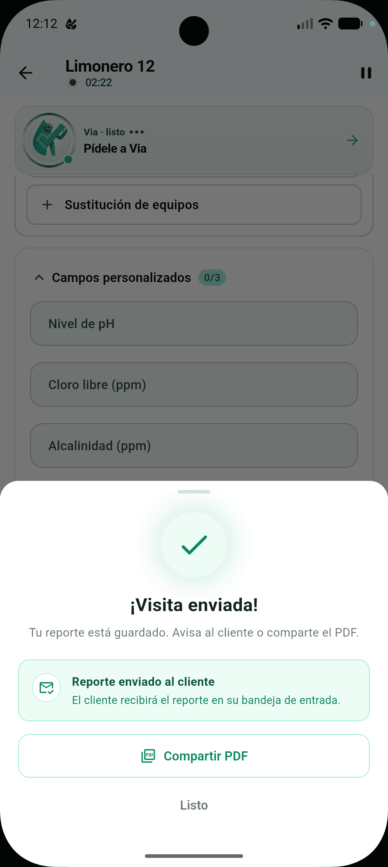 Envía prueba del trabajo automáticamente